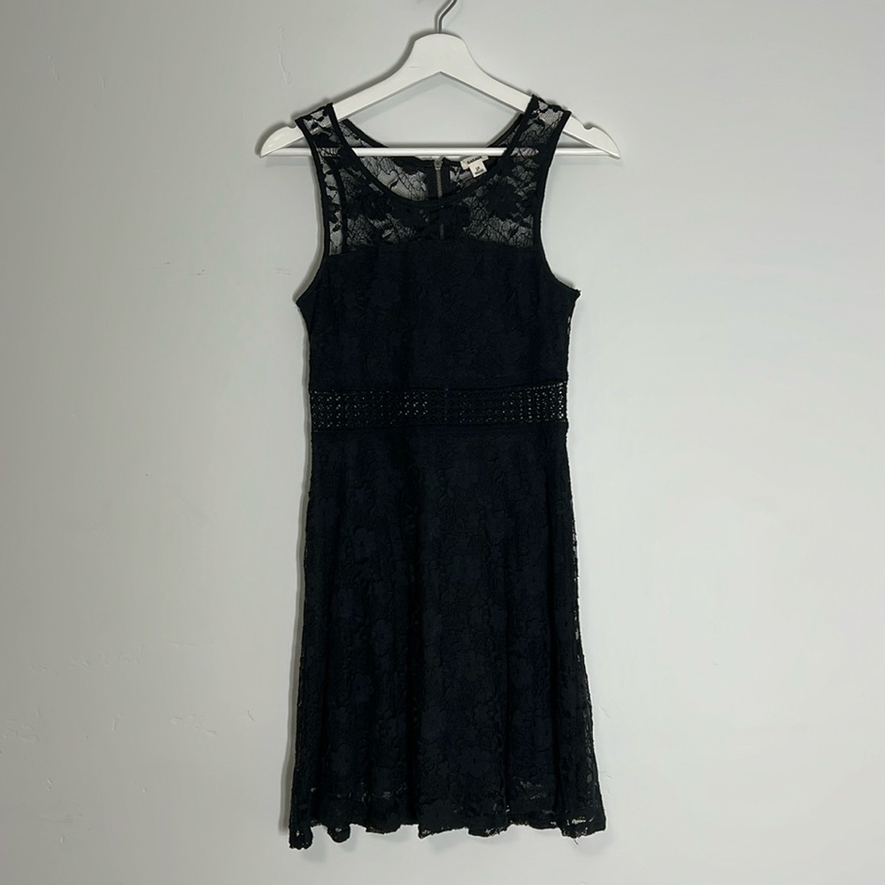 Vintage 2000s Black Lace Dress